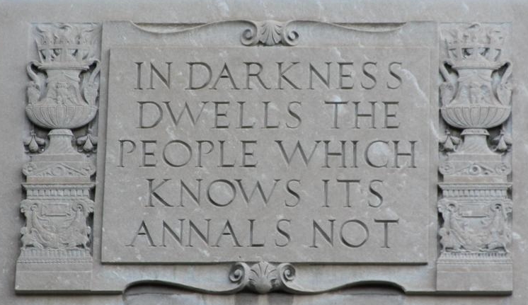 Motto on Clements Library, University of Michigan
