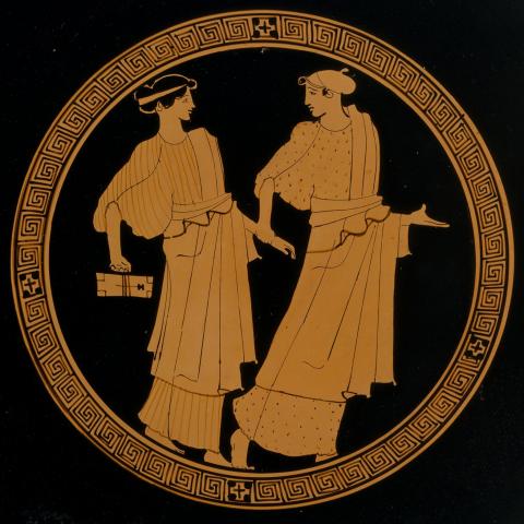 Terracotta kylix (drinking cup)