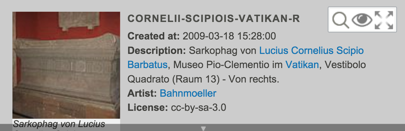 Embedded reference to a record accessed through the EAGLE portal, using the storytelling app